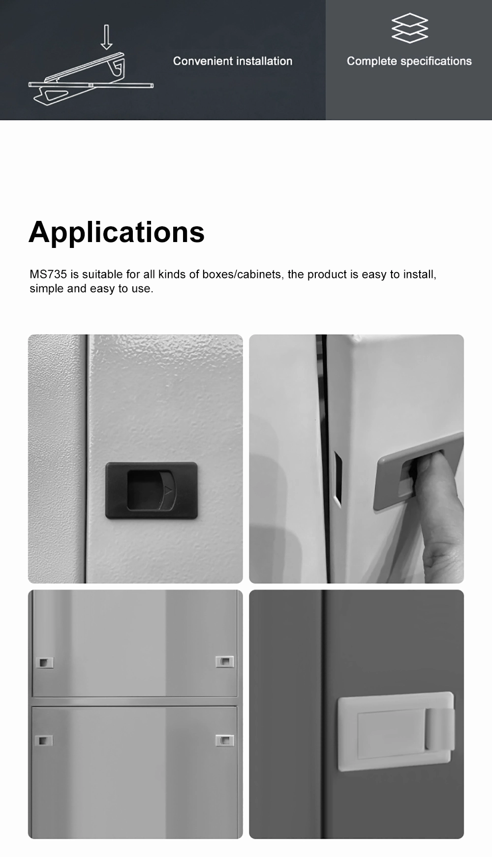 Distribution Box Cabinet Plastic Hasp Lock