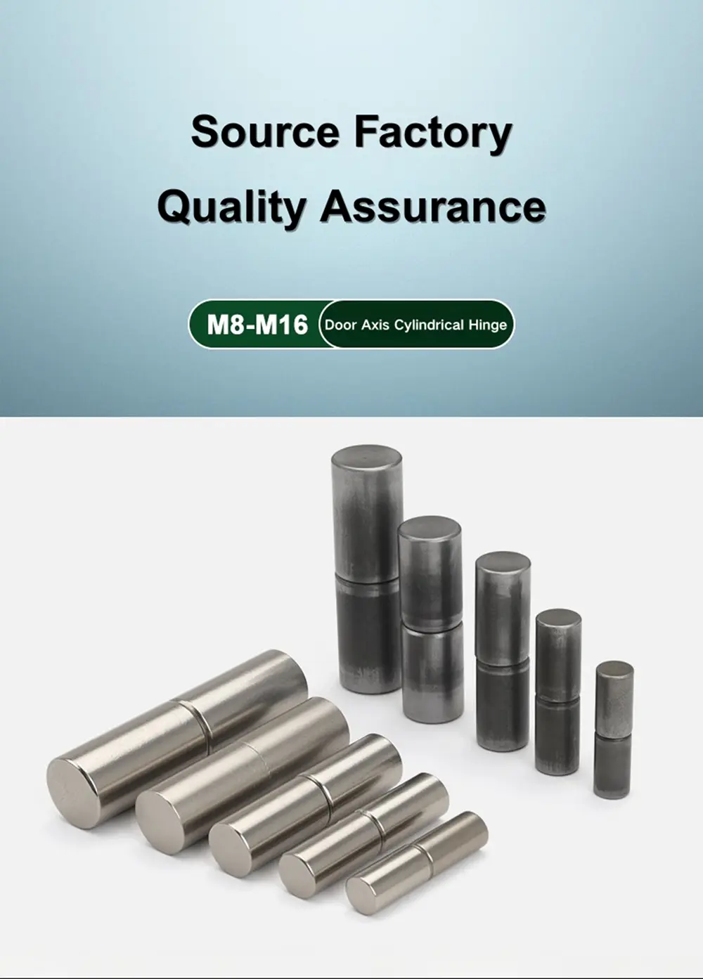 In Line Hinge Stainless Steel Lift Off