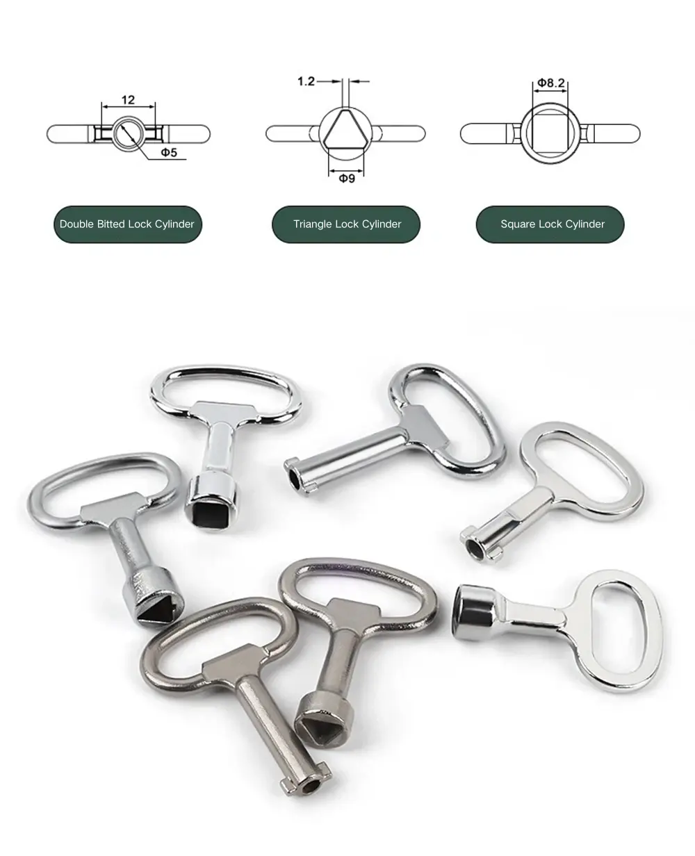 Stainless Steel Double Bit Key