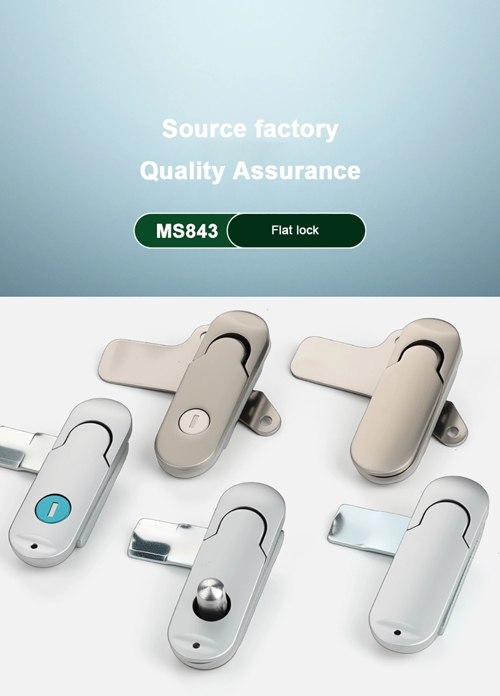 Flat Lock For Small Electrical Boxes