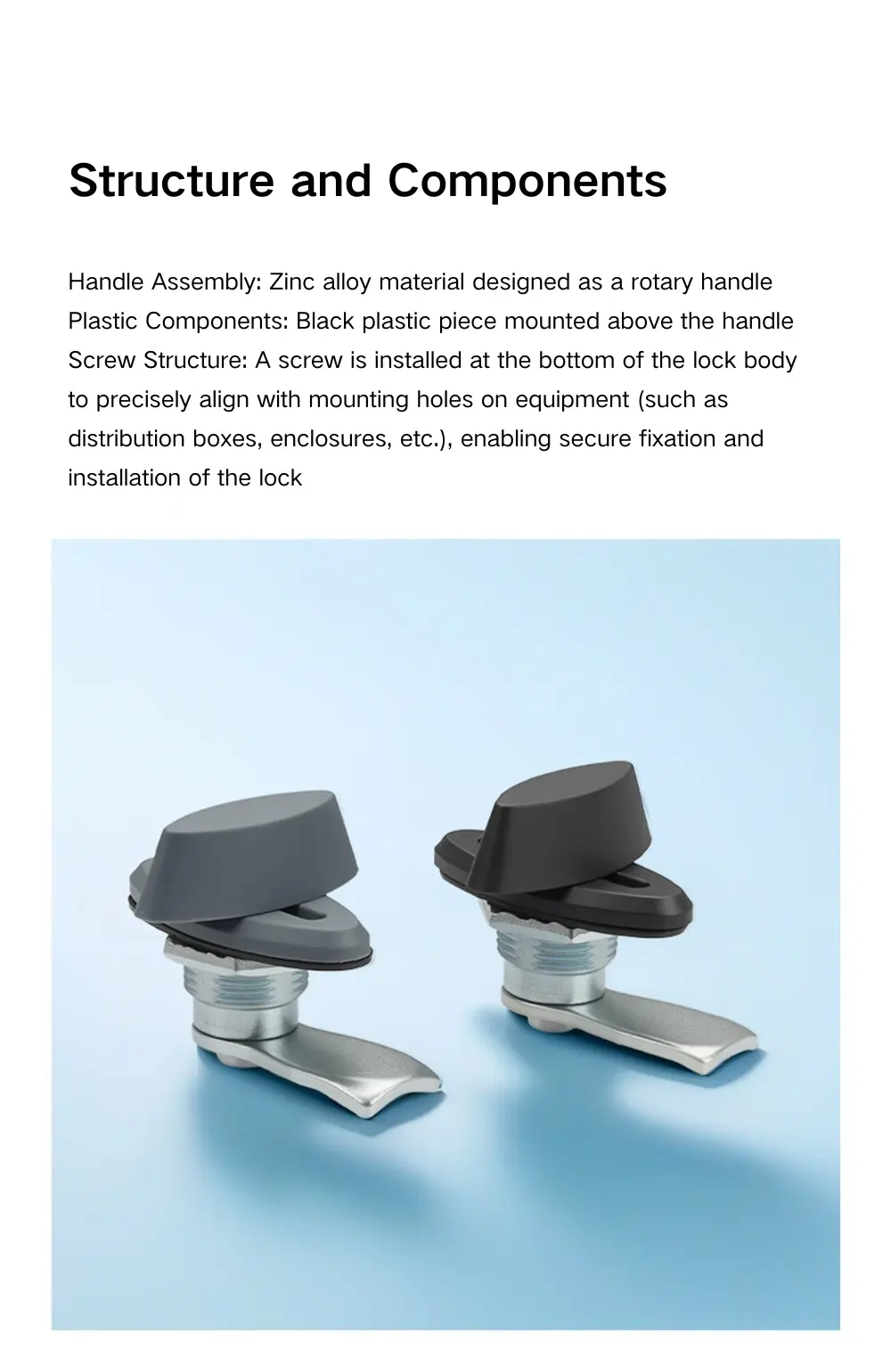 Plastic Cabinet Door Lock